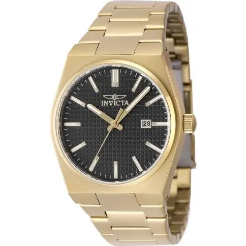 Invicta Men`s 48395 Speedway Quartz 3 Hand Black Dial Watch