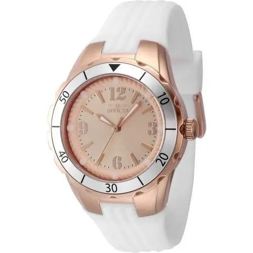 Invicta Women`s 48853 Angel Quartz PC21 Rose Gold Dial Watch