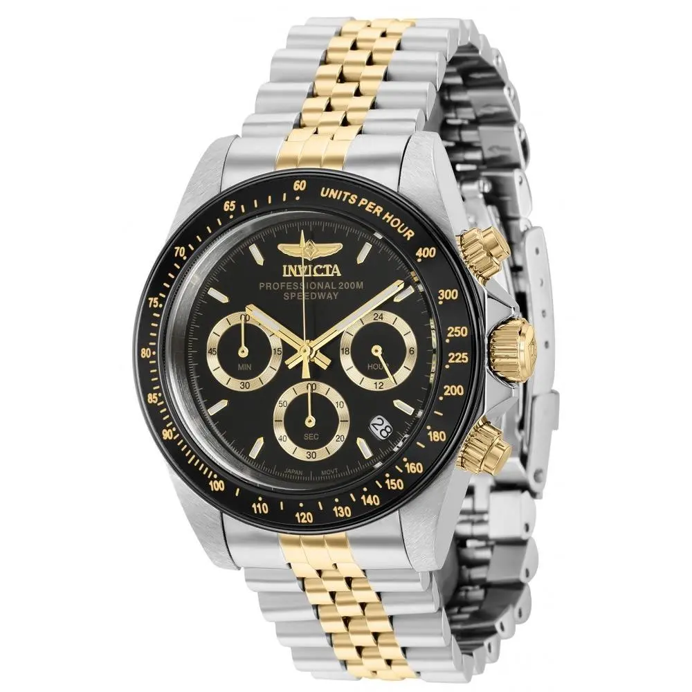 Invicta Men`s 36739 Speedway Quartz Chronograph Black Dial Watch