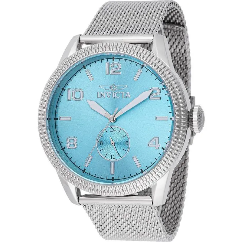 Invicta Men`s 48914 Vintage Quartz VH60 Light Blue Dial Watch