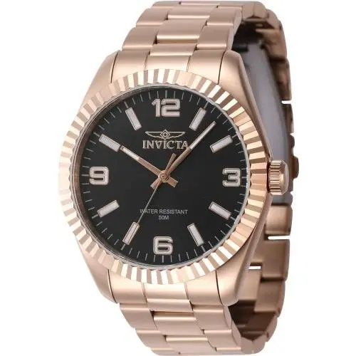 Invicta Men`s 47461 Specialty Quartz 3 Hand Black Dial Watch