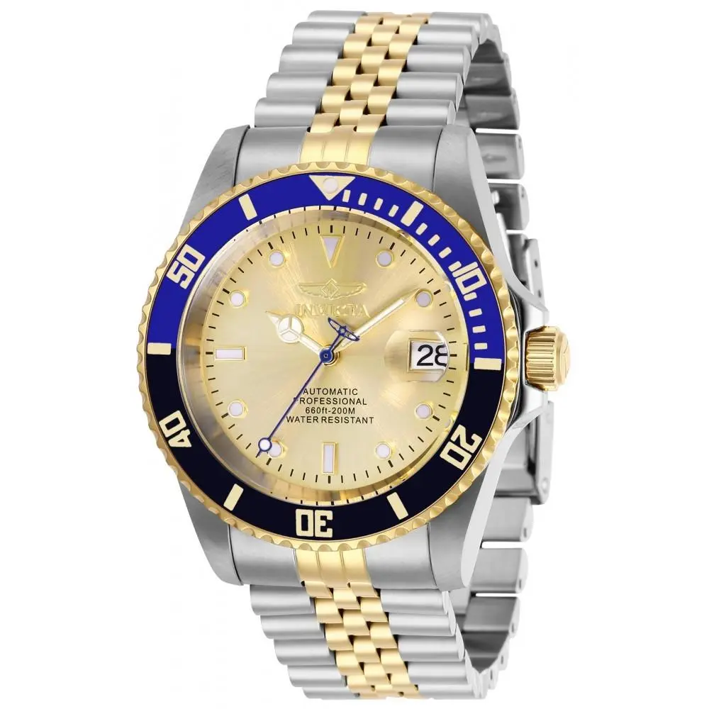 Invicta Women`s 29181 Pro Diver Automatic 3 Hand Gold Dial Watch