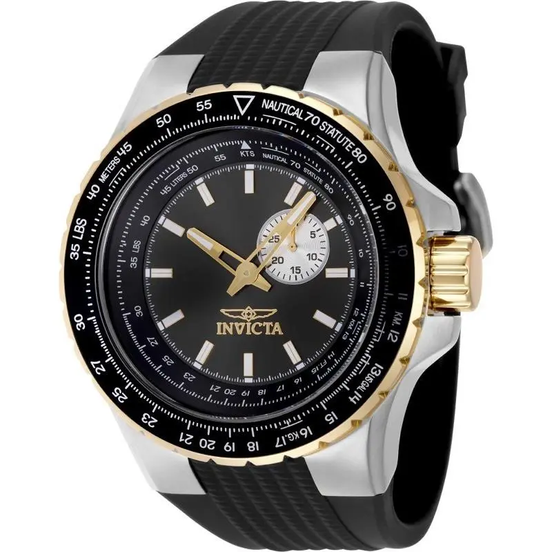 Invicta Men`s 49718 Aviator Quartz VD72 Gunmetal Dial Watch