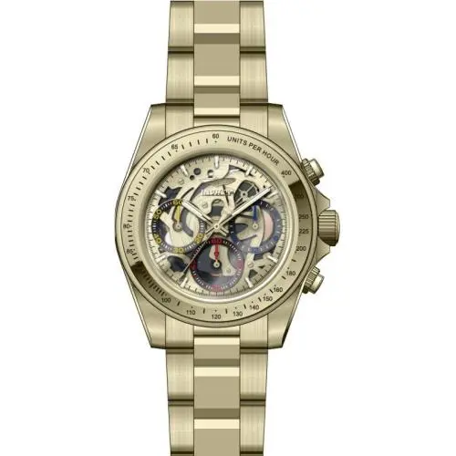 Invicta Men`s 50271 Speedway Quartz VD54 Gold Dial Watch