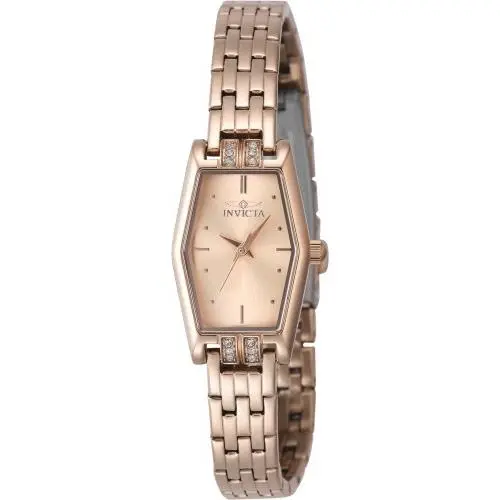 Invicta Women`s 48133 Angel Quartz 3 Hand Rose Gold Dial Watch