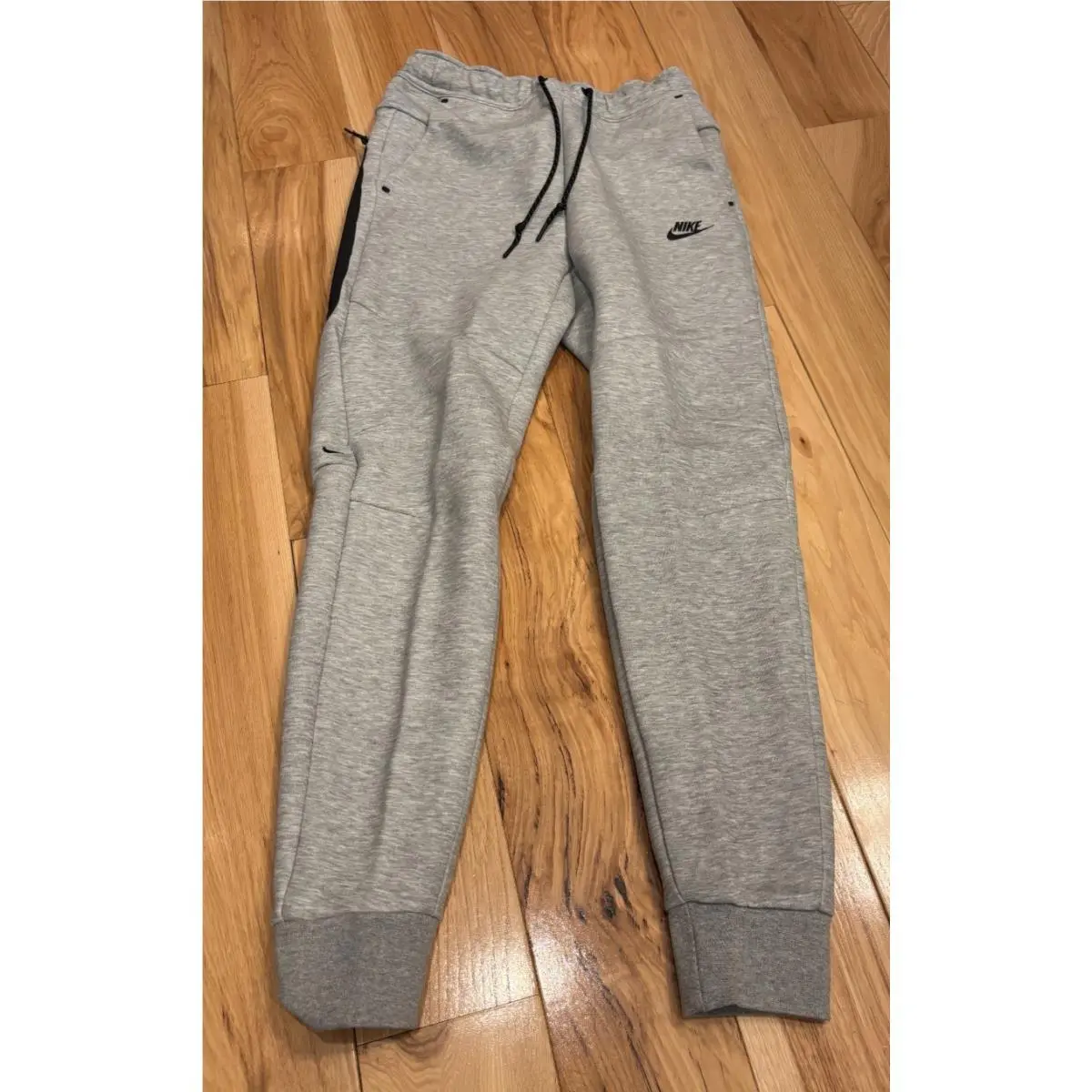 Nike Tech Fleece Joggers Grey Black HV0959 063 Men`s Large