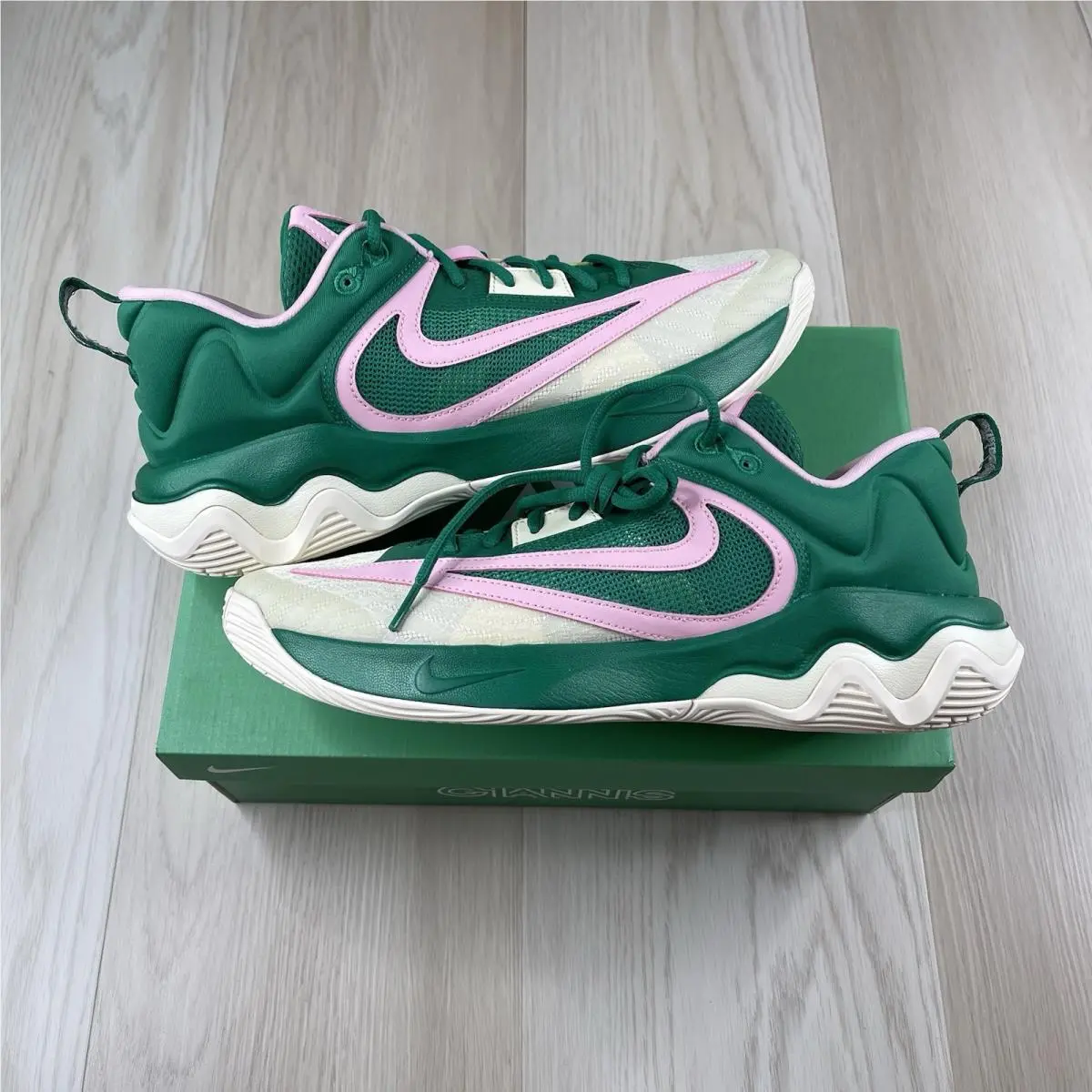Nike Giannis Immortality 3 Mens Basketball Shoes Green DZ7533-300 Size 11.5
