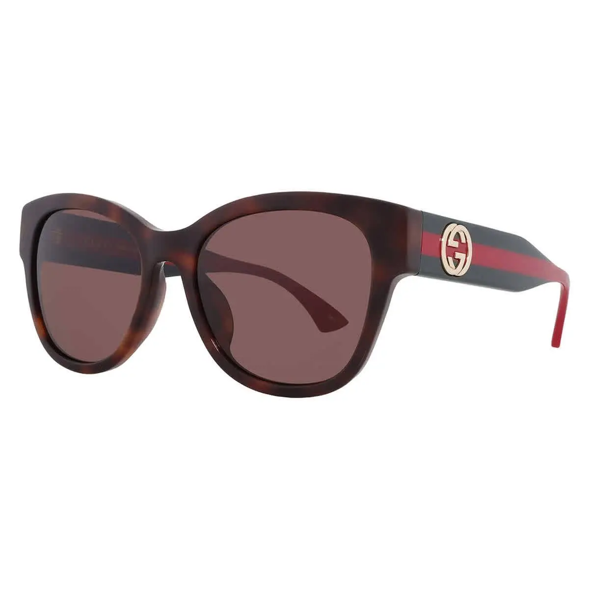 Brown Oval Ladies Sunglasses GG1866SK 002 56 GG1866SK 002 56 by Gucci