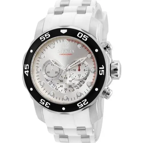 Invicta Women`s 20290 Pro Diver Quartz Chronograph Silver Dial Watch