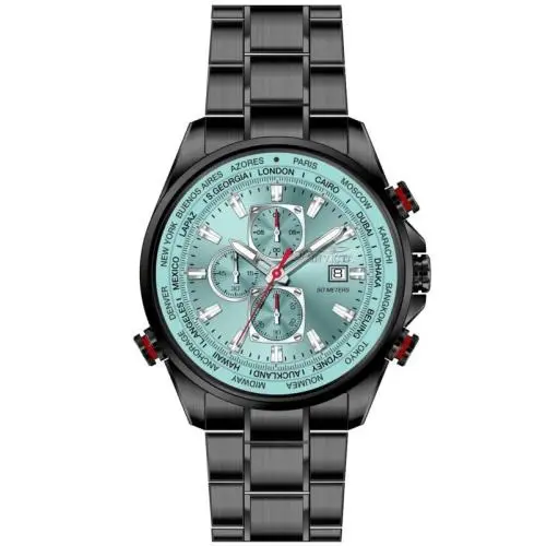 Invicta Men`s 50498 Aviator Quartz VD57 Tiffany Blue Dial Watch