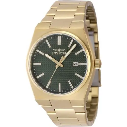 Invicta Men`s 48399 Speedway Quartz 3 Hand Green Dial Watch