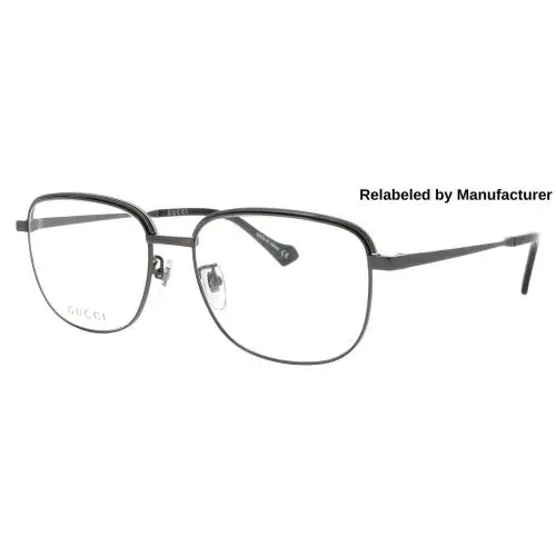 Gucci GG1102O-005-58-RELABELED Eyeglasses Eye Glasses 005 Ruthenium Ne