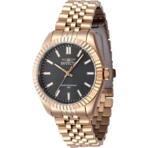Women`s 47508 Specialty Quartz 3 Hand Black Dial Watch by Invicta