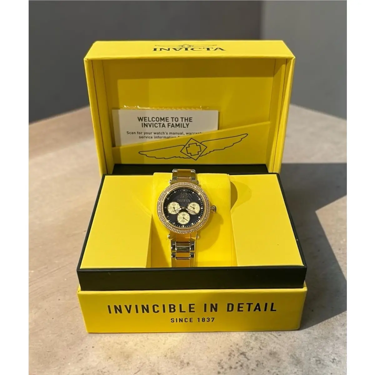 Invicta Bolt Women’s 2 Tone Silver and Gold Watch 37 MM Face