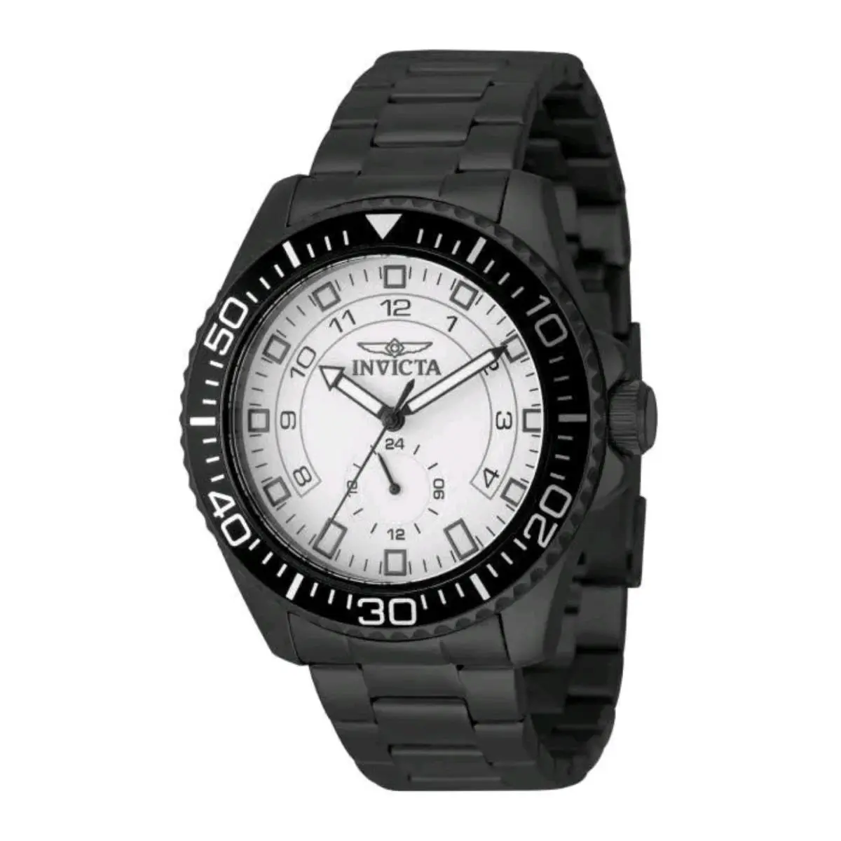 Pro Diver Command Men`s Watch 44mm Black with White Dial 50567 by Invicta