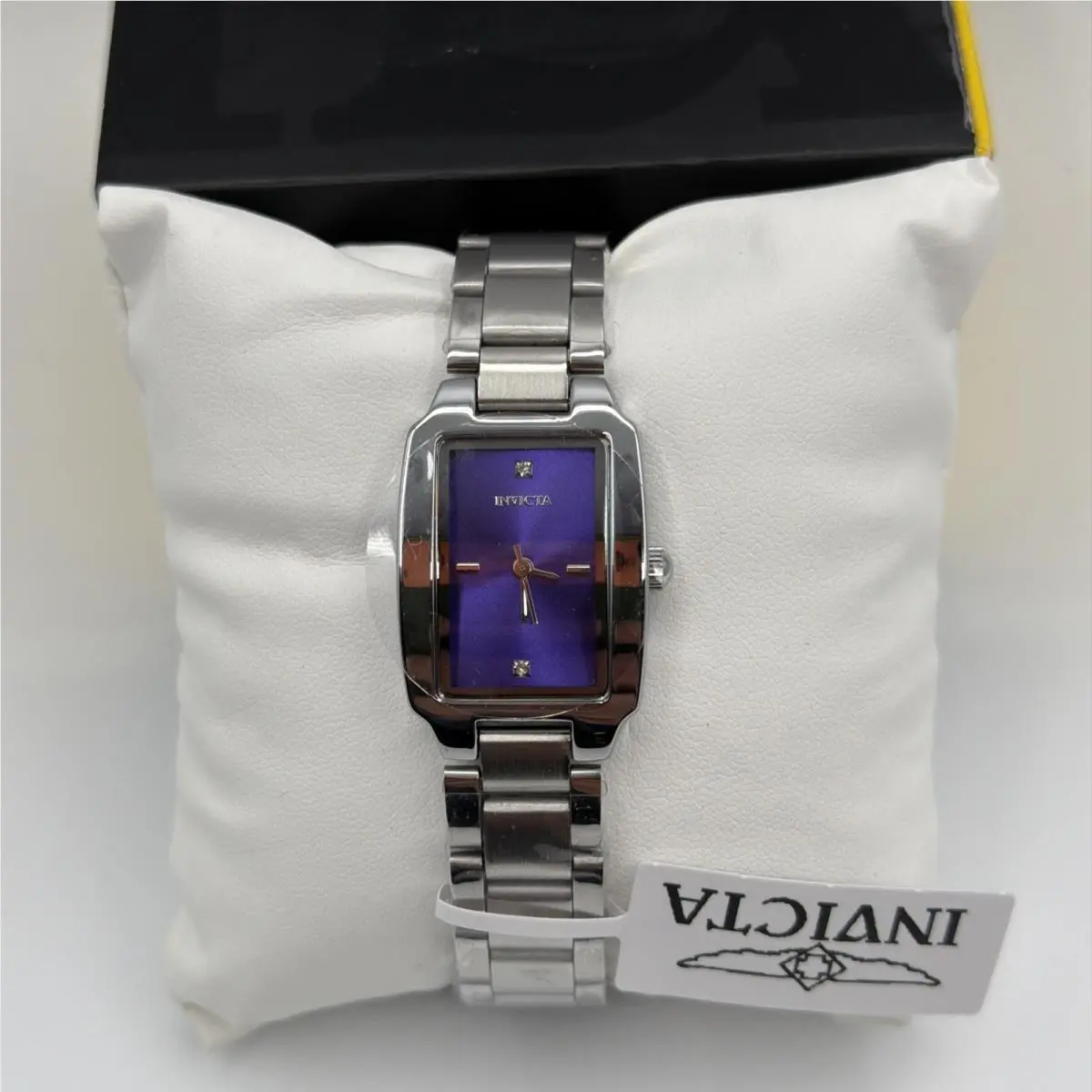 Invicta Wildflower 69438 Women Quartz Watch Rectangular Purple Steel W Tags