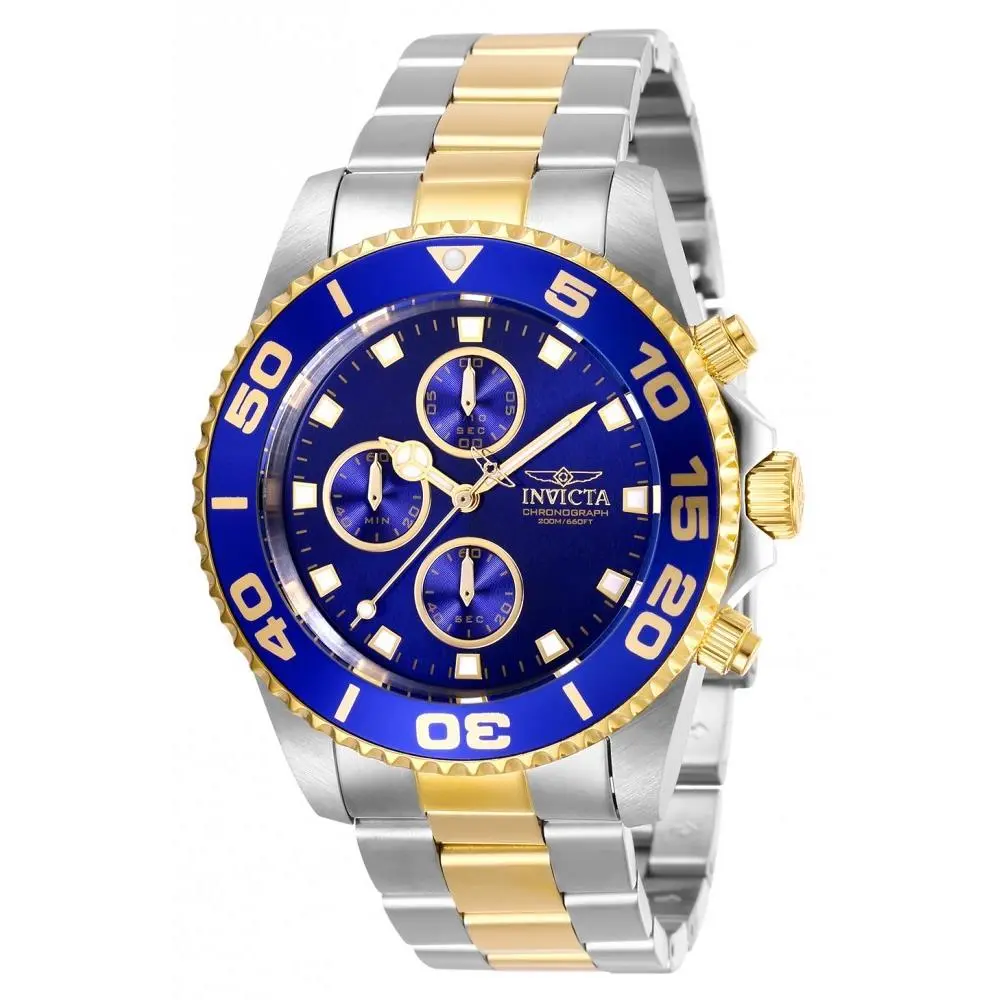 Men`s 28692 Pro Diver Quartz Multifunction Blue Dial Watch by Invicta