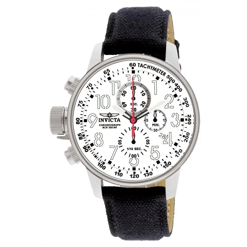 Invicta Men`s 1514 I-force Quartz Multifunction White Dial Watch