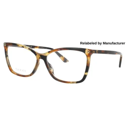 Gucci GG0025O-016-58-RELABELED Eyeglasses Eye Glasses 016 Havana 5