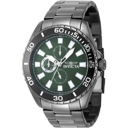 Men`s 29930 Pro Diver Quartz Chronograph Green Dial Watch by Invicta