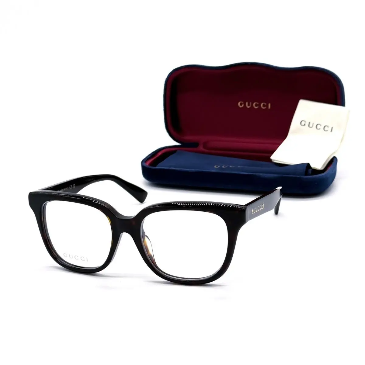 GG1173OA 002 Dark Havana Women Eyeglasses  by Gucci