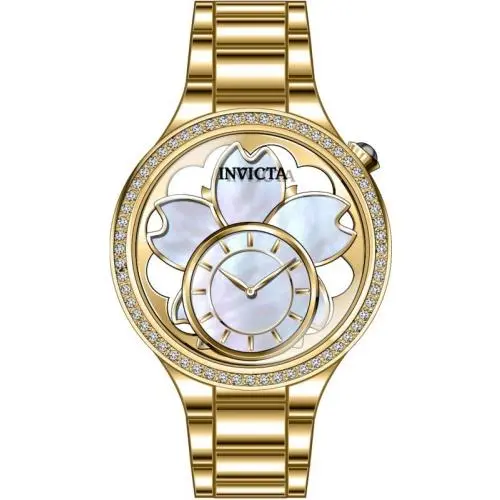Invicta Women`s 46754 Wildflower Quartz PC10 Mother of Pearl Metal Dial Watch
