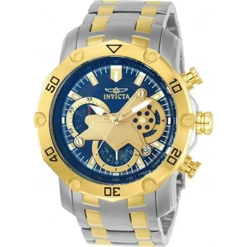 Men`s 22762 Pro Diver Quartz Multifunction Blue Dial Watch by Invicta