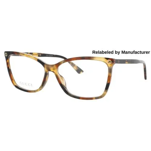 Gucci GG0025O-014-56-RELABELED Eyeglasses Eye Glasses 014 Havana 5