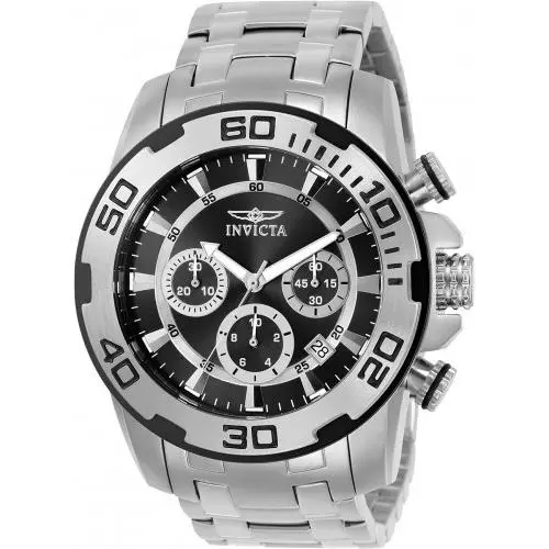 Invicta Men`s 22318 Pro Diver Quartz Chronograph Black Dial Watch