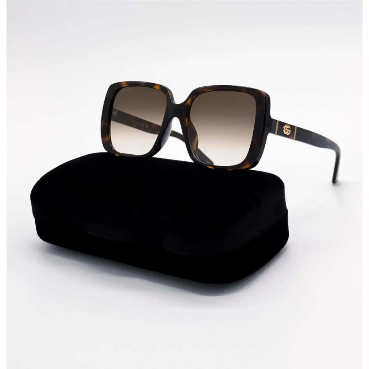 Havana Brown Square Women Sunglasses GG0632SA 002 by Gucci