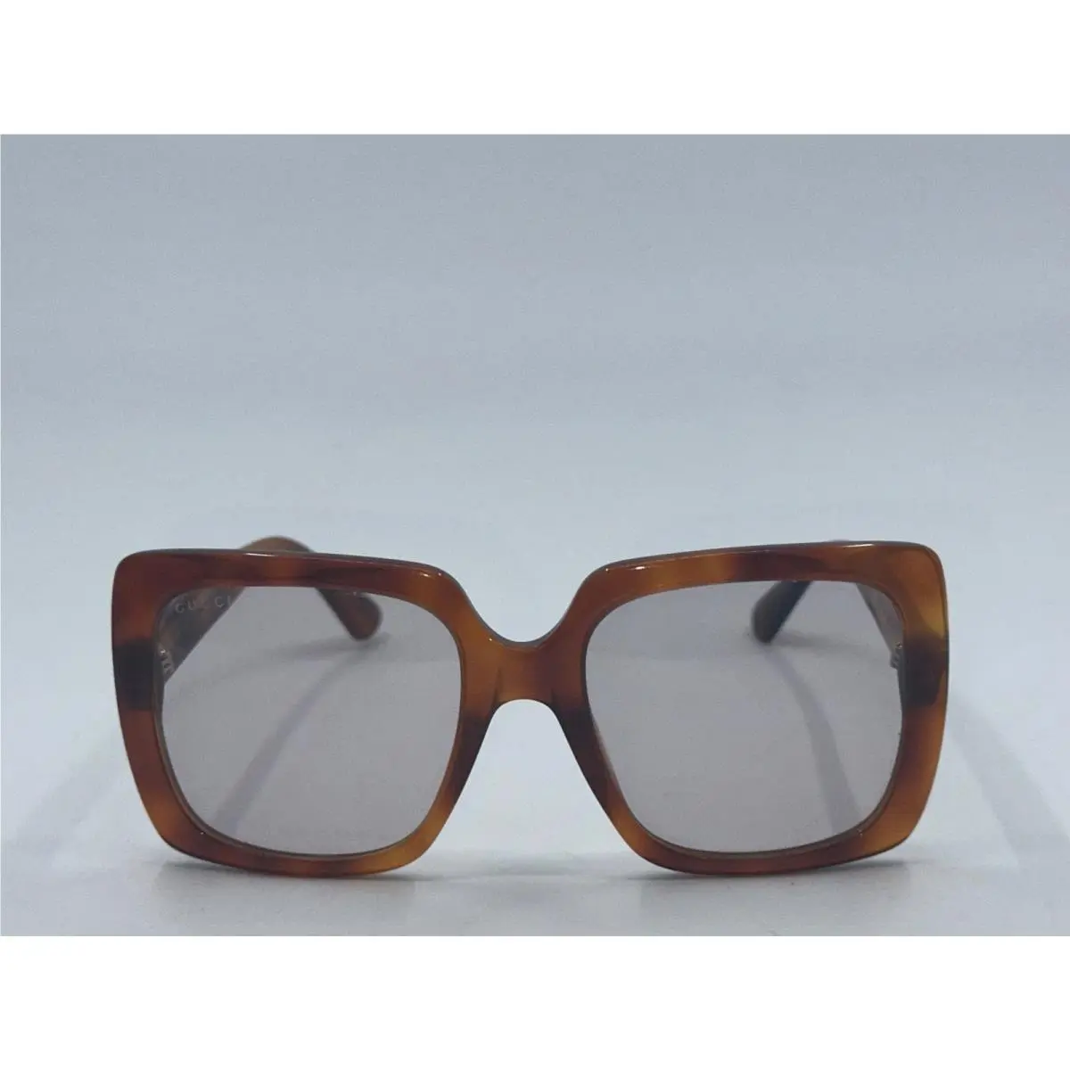 GG0418S Oversized Square Sunglasses Tortoise Crystal Logo 54-20-140 by Gucci