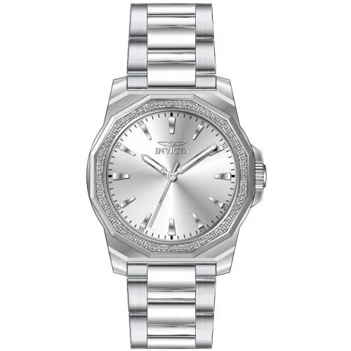 Men`s 49104 Speedway Quartz 3 Hand Silver Dial Watch by Invicta