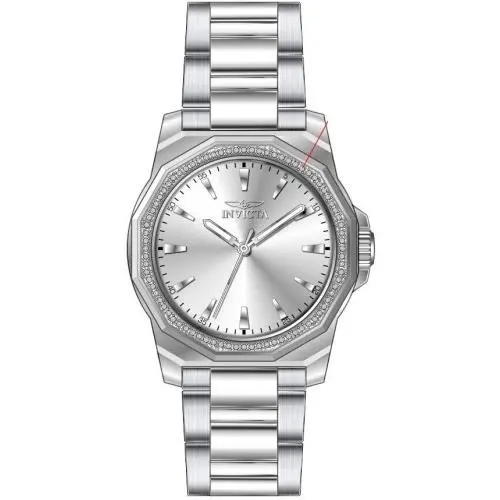 Invicta Women`s 49110 Speedway Quartz 3 Hand Silver Dial Watch