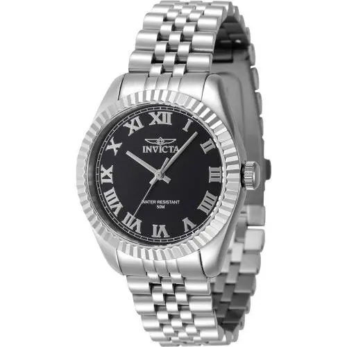 Women`s 47408 Specialty Quartz 3 Hand Black Dial Watch by Invicta