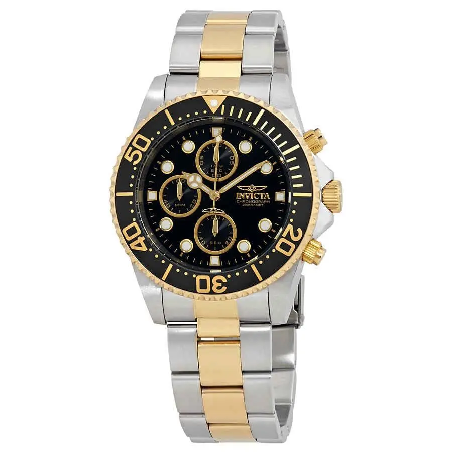 Invicta 1772 Pro Diver Black Dial 44 mm Men`s Watch