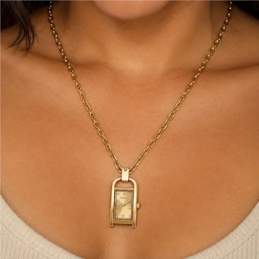 Invicta Mini Angel Women`s Necklace Watch 17.5 mm Gold 49935 Approx 24