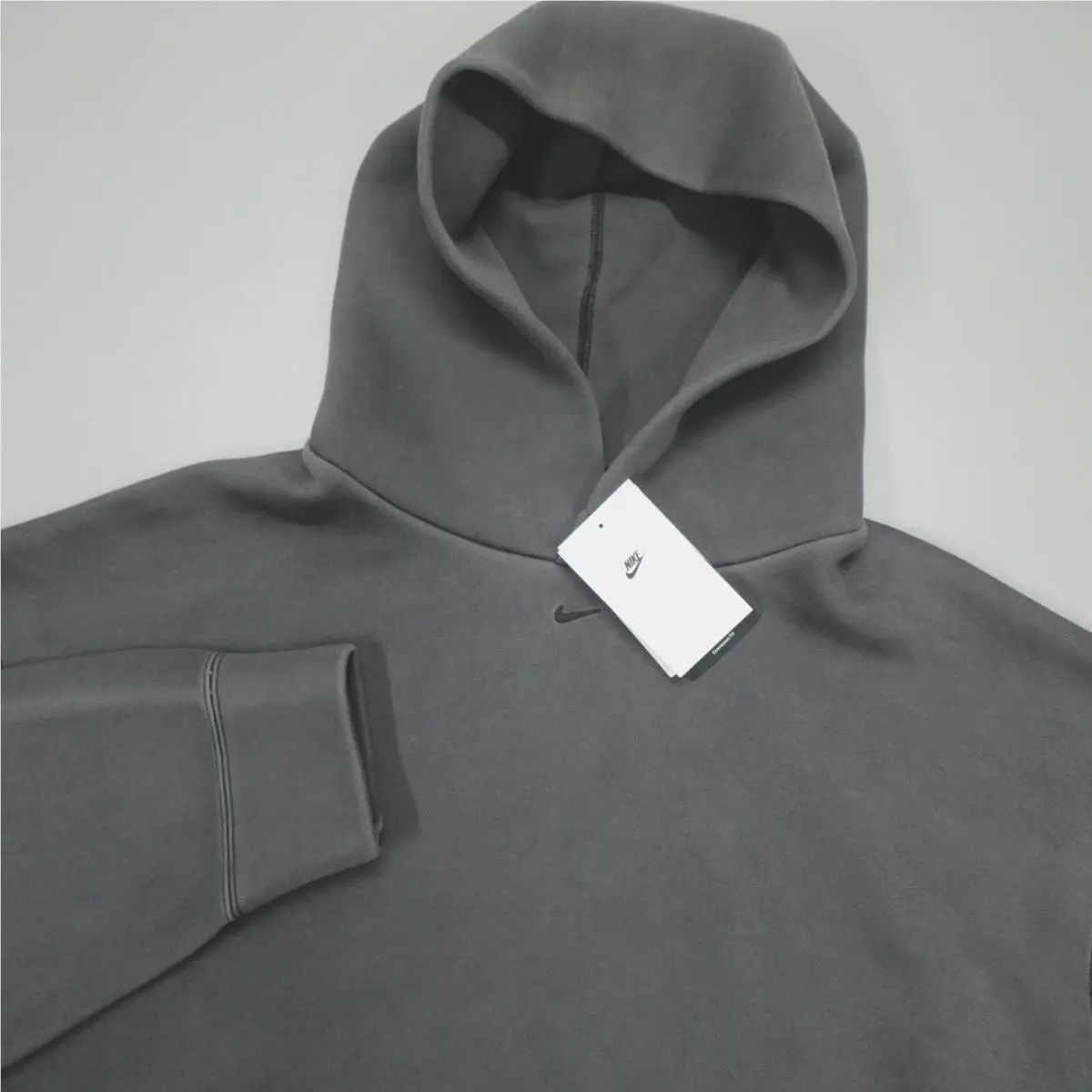 Nike Men`s Tech Fleece Heavyweight Oversized Pullover Hoodie Xl-tall Dark Gray