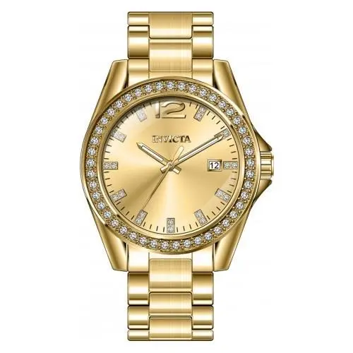 Invicta Women`s 49847 Angel Quartz PC32 Gold Dial Watch