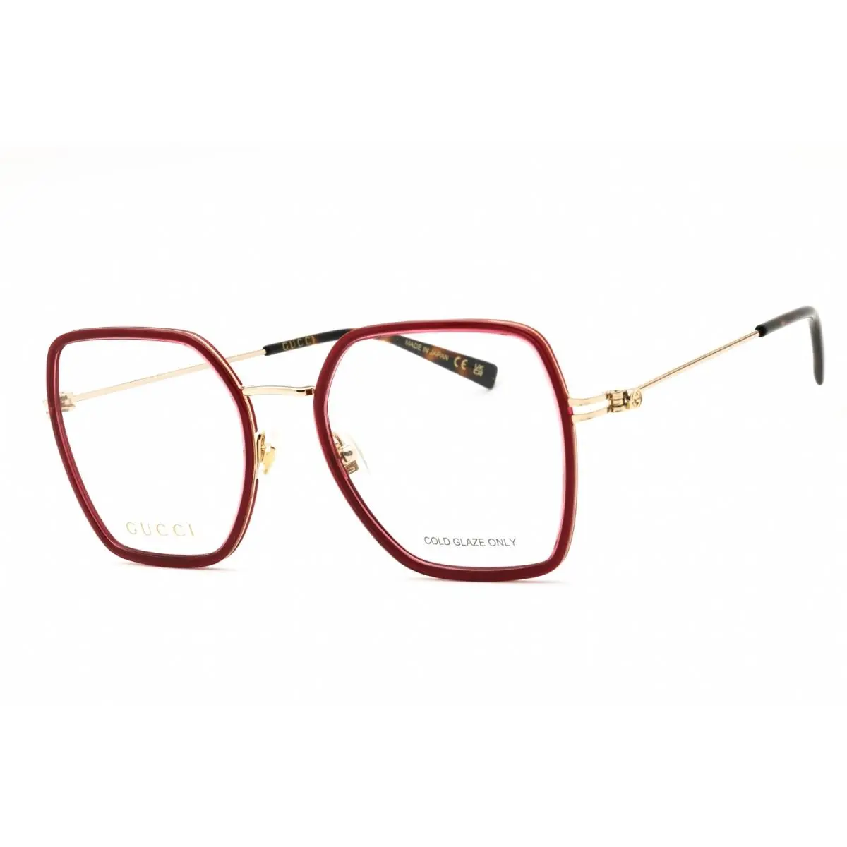 GG1850-004-51 Eyeglasses Frame Size 51mm 19mm 145mm Burgundy Women 889652 by Gucci