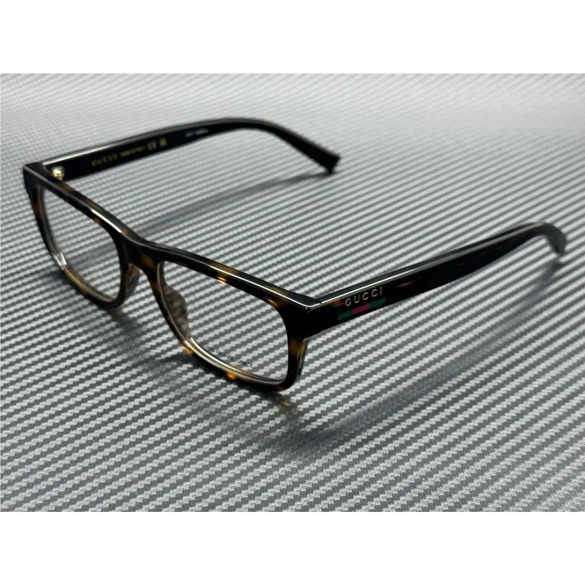 GG1858O 002 Havana Men`s 56 mm Medium Eyeglasses by Gucci