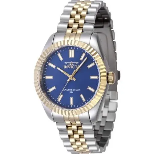 Women`s 47502 Specialty Quartz 3 Hand Blue Dial Watch by Invicta