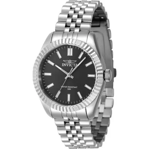 Invicta Women`s 47494 Specialty Quartz 3 Hand Black Dial Watch