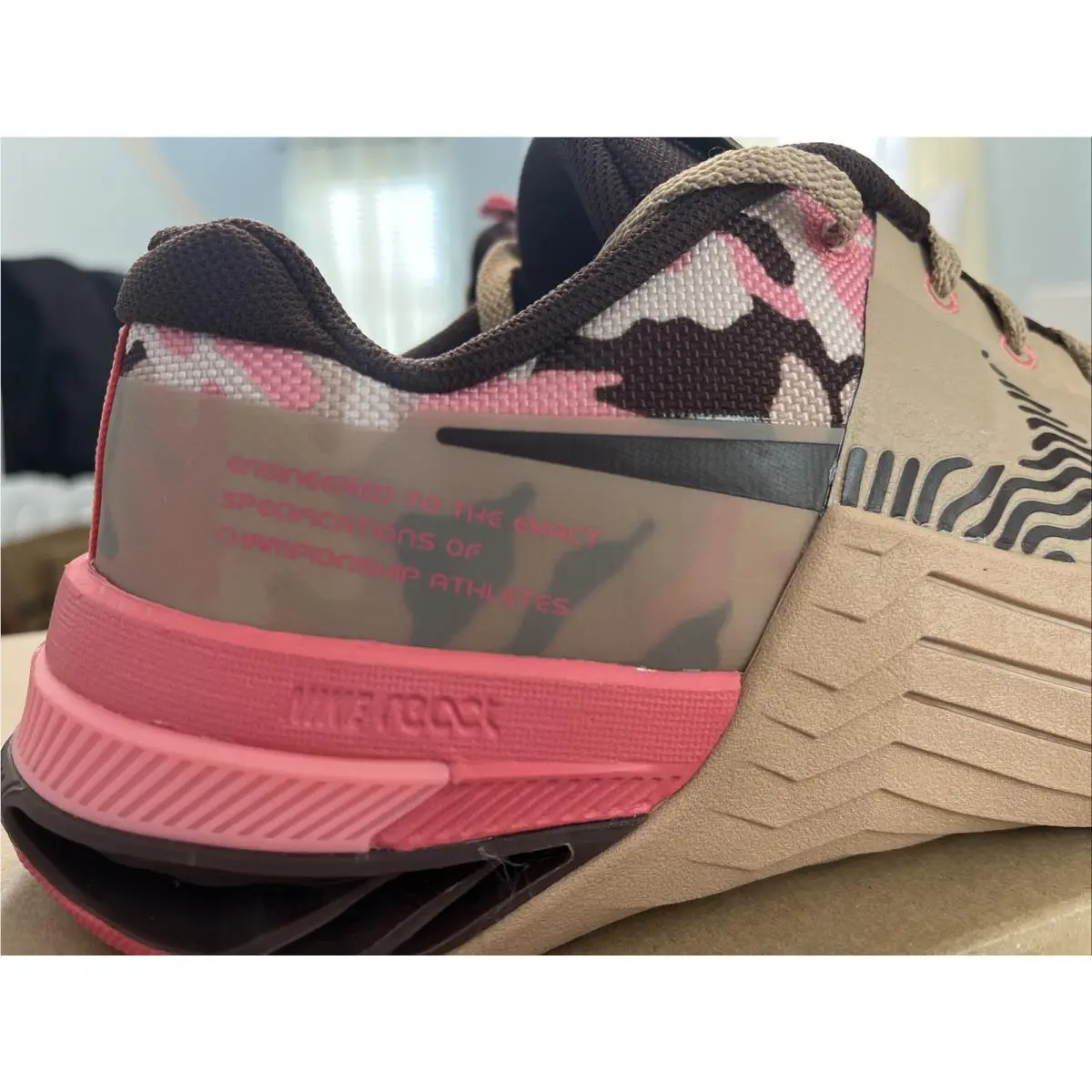 Nike shoes - Nike Metcon 8 AMP - Metcon AMP - DV9013-200 - Hemp/Sand Drift/Coral Chok/Earth 7