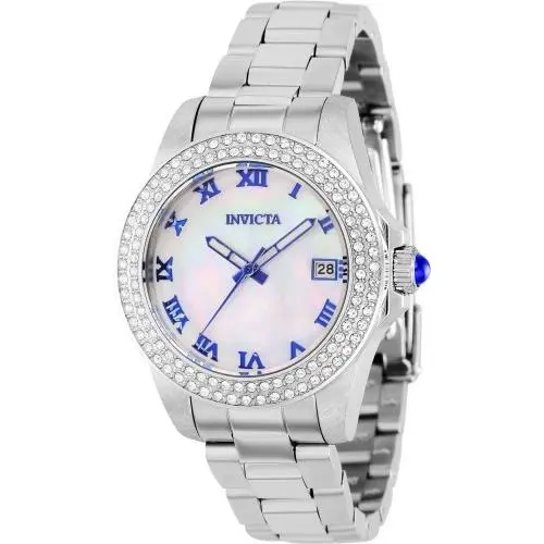 Invicta Men`s 36069 Angel Quartz 3 Hand White Dial Watch