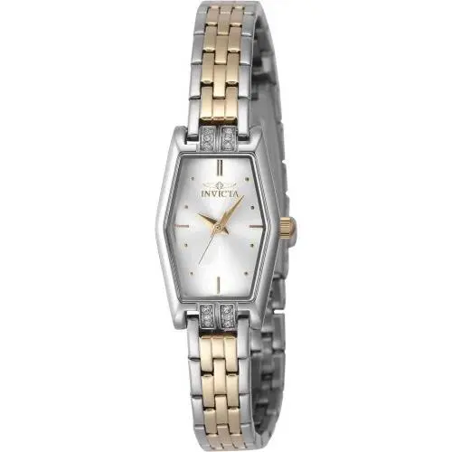 Invicta Women`s 48132 Angel Quartz 3 Hand Silver Dial Watch
