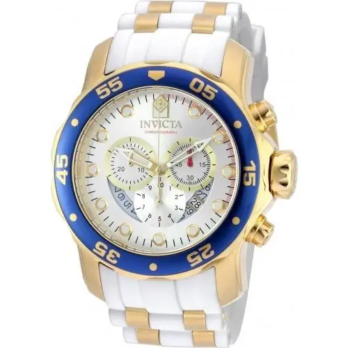 Men`s 20293 Pro Diver Quartz Chronograph Silver Dial Watch by Invicta
