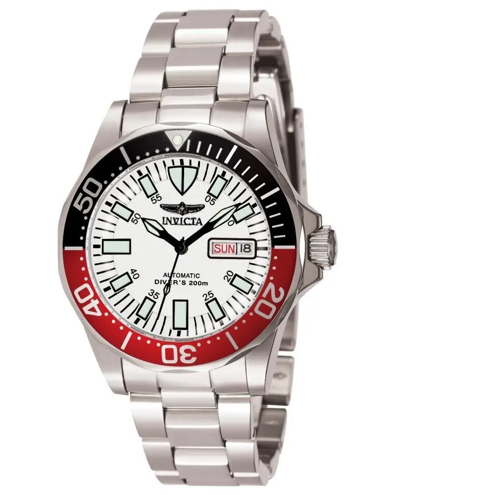 Invicta Men`s 7044 Signature Automatic 3 Hand White Dial Watch