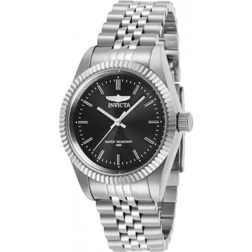 Invicta Women`s 29395 Specialty Quartz 3 Hand Charcoal Dial Watch