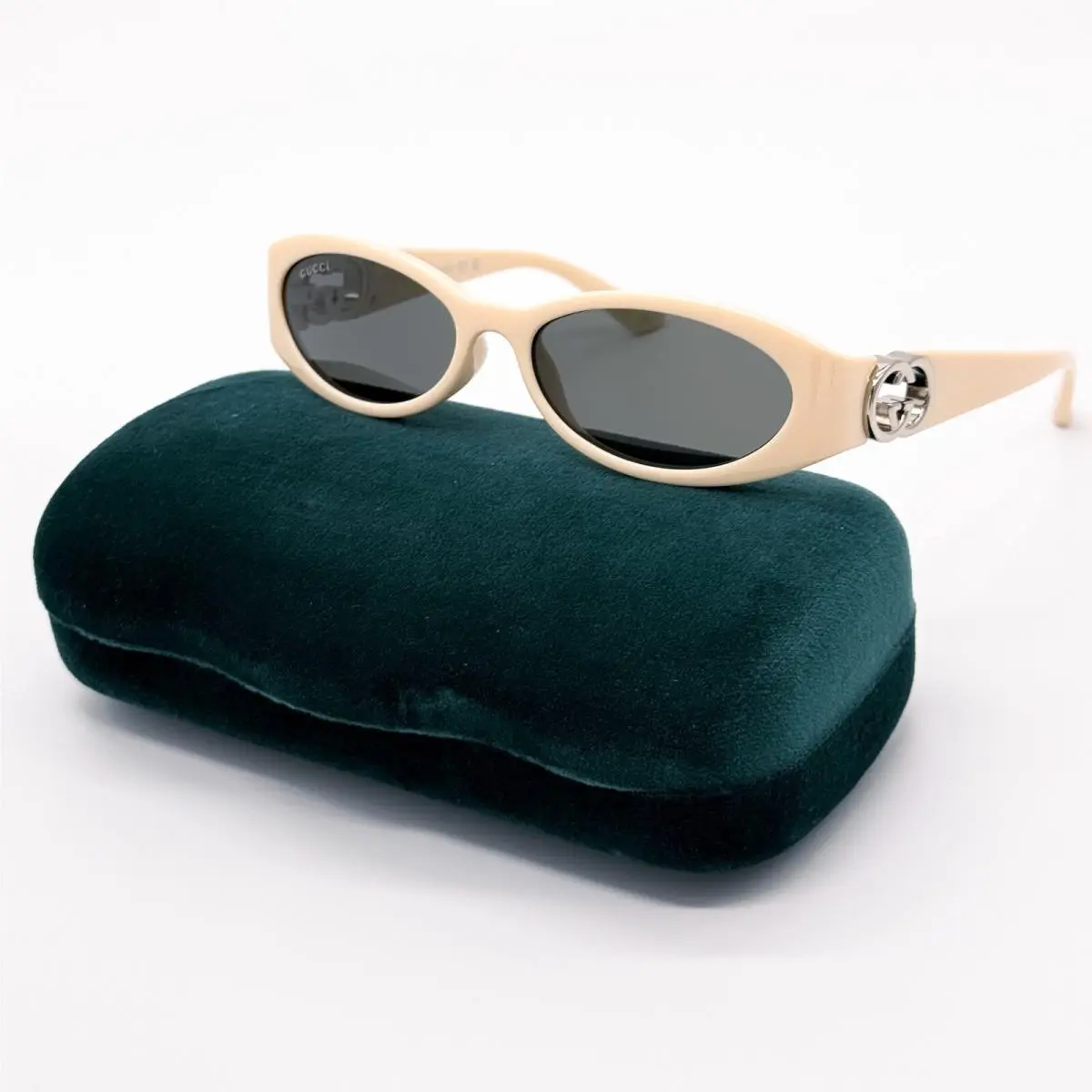 GG1660S 004 Shiny Ivory Women Sunglasses  by Gucci