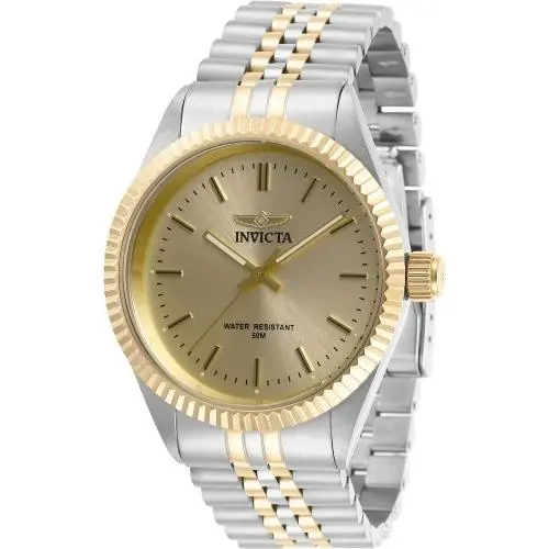 Invicta Men`s 29382 Specialty Quartz 3 Hand Champagne Dial Watch
